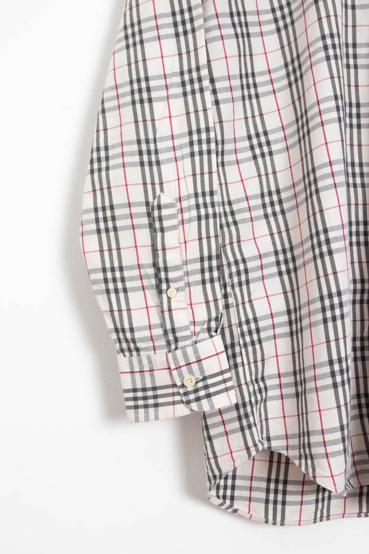 Image of Burberry Nova Check Long Sleeve Checkered Shirt (M)