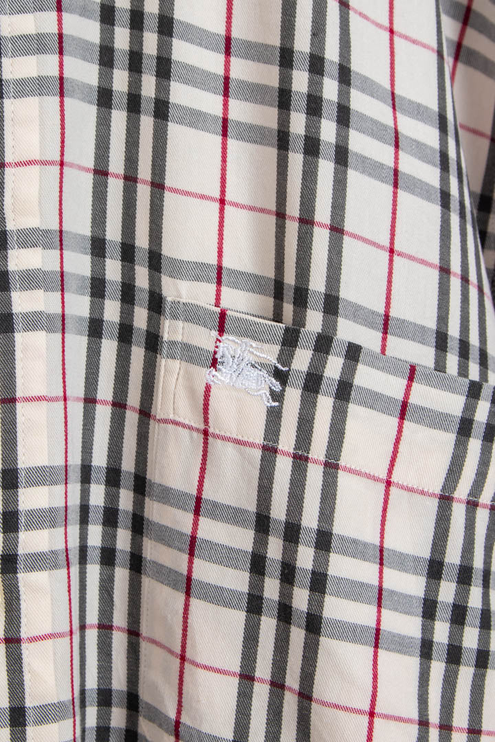 Image of Burberry Nova Check Long Sleeve Checkered Shirt (M)