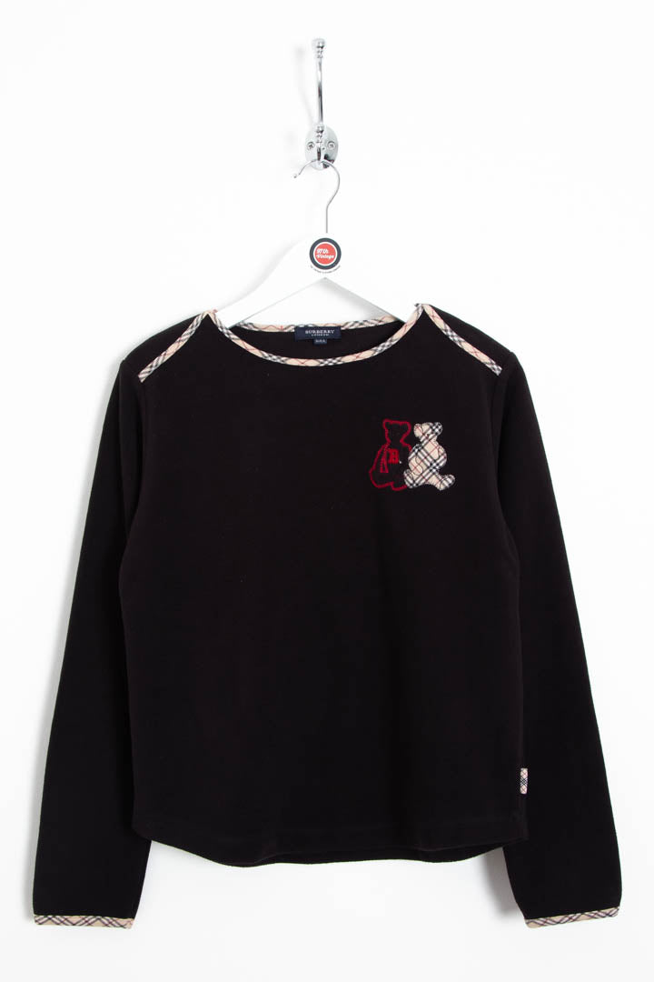 Image of Women's Burberry Bear Crew Neck Fleece Jumper (XS)