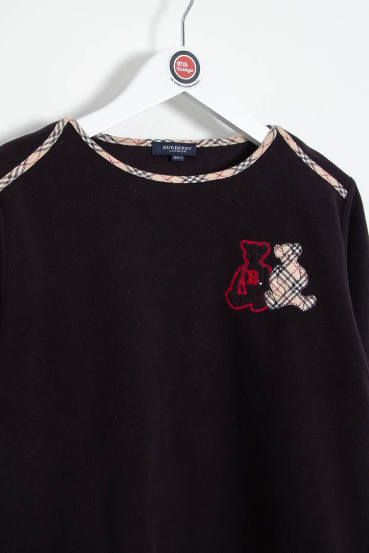 Image of Women's Burberry Bear Crew Neck Fleece Jumper (XS)