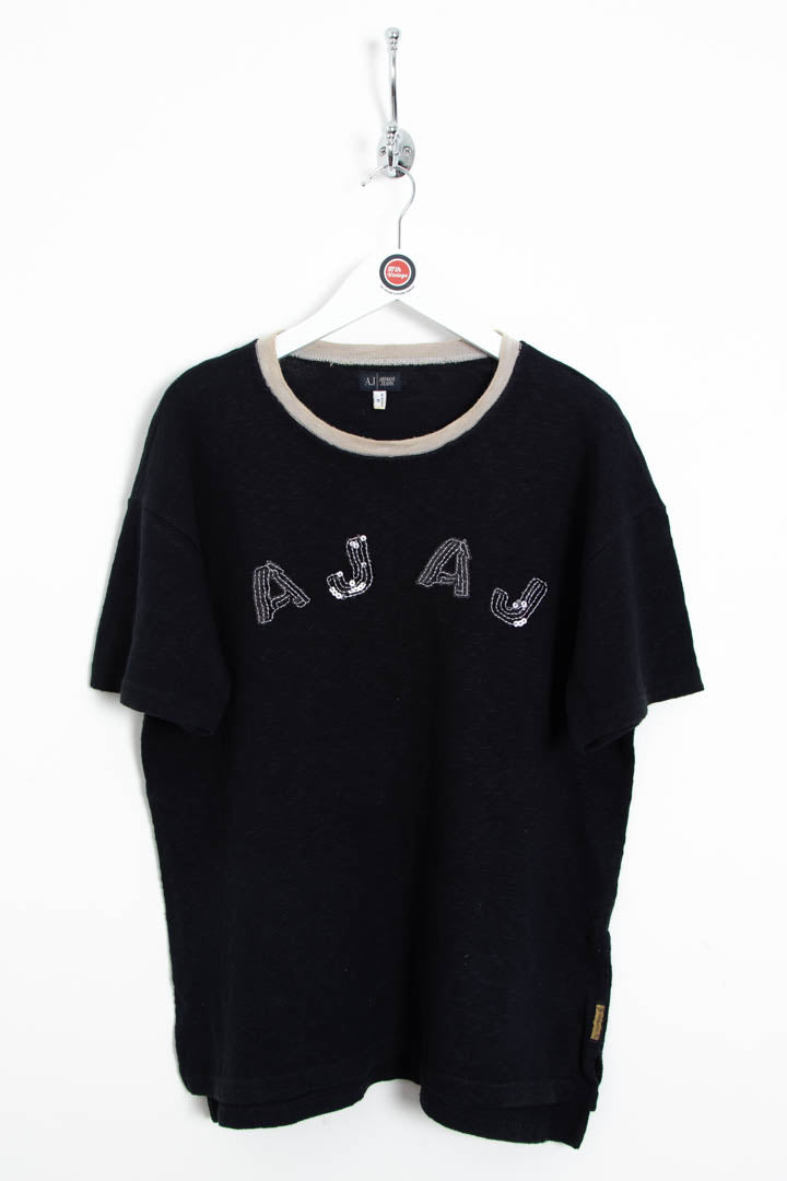 Image of Women's Armani Jeans Sequin Logo Top (M)