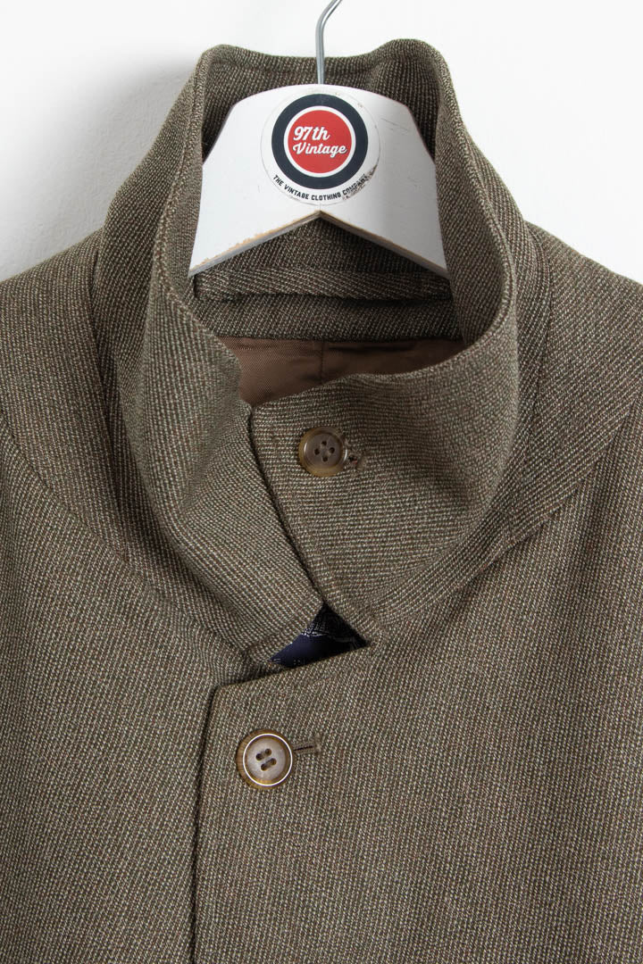 Image of Burberry Tweed Trench Coat (XXL)