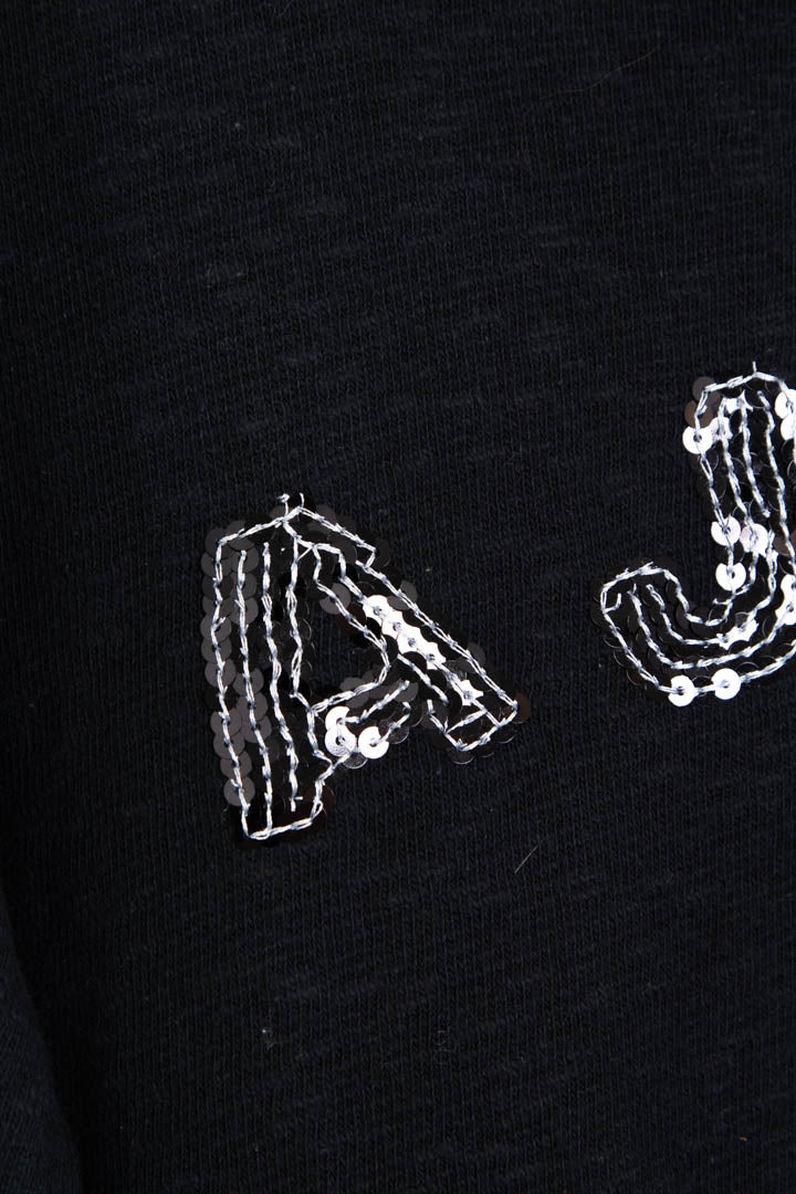 Image of Women's Armani Jeans Sequin Logo Top (M)
