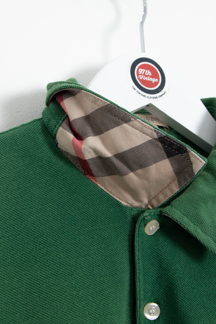 Image of Burberry Short Sleeve Polo Shirt (S)