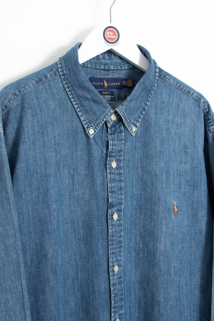 Image of Polo Ralph Lauren Long Sleeve Denim Shirt (XL)