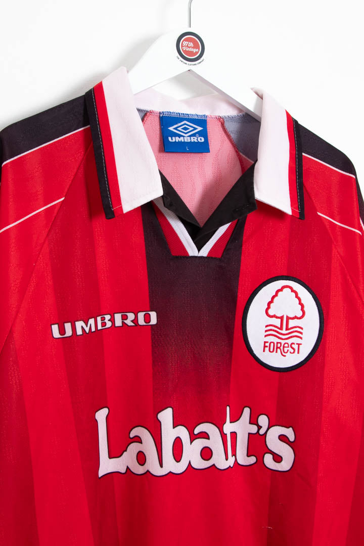Image of 1996-97 Nottingham Forest Umbro Home Football Shirt (L)