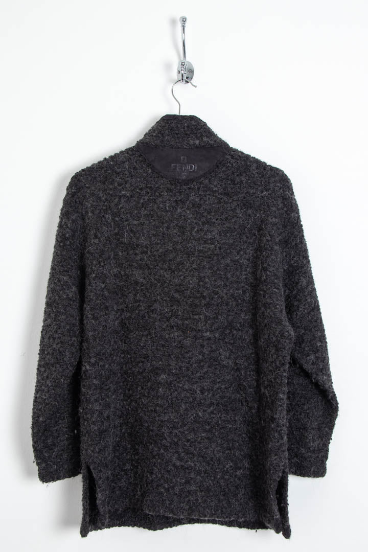 Image of Women's Fendi 1/4 Zip Sherpa Fleece Jumper (M)