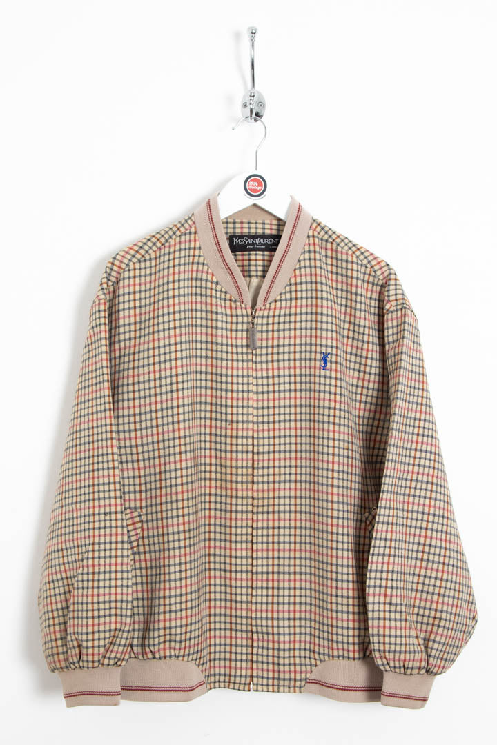Image of YSL Checkered Bomber Jacket (M)