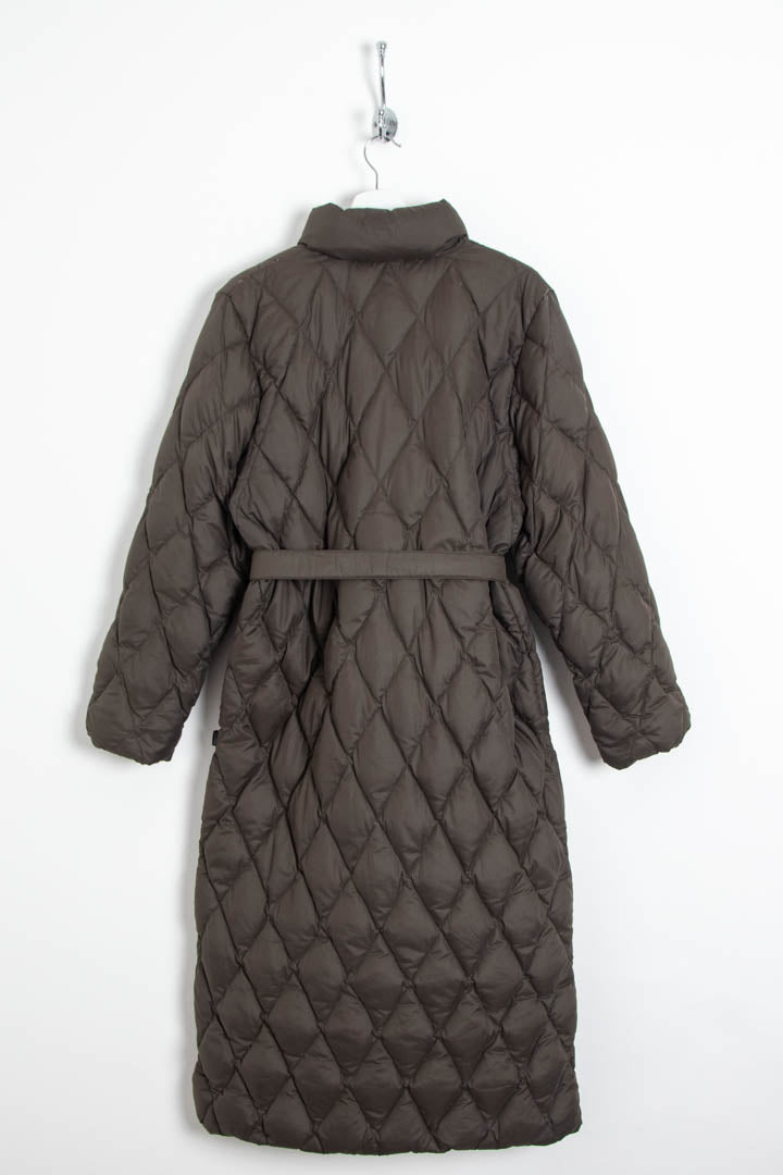 Image of Women's Moncler Long Quilted Puffer Jacket (M)