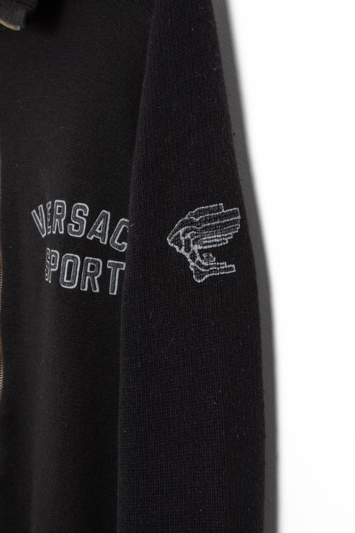 Image of Versace Sport Knitted Zip Up Jumper (M)