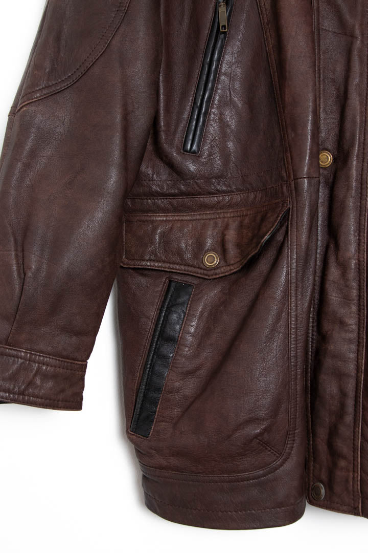 Image of Noble Classic Leather Coat (XL)