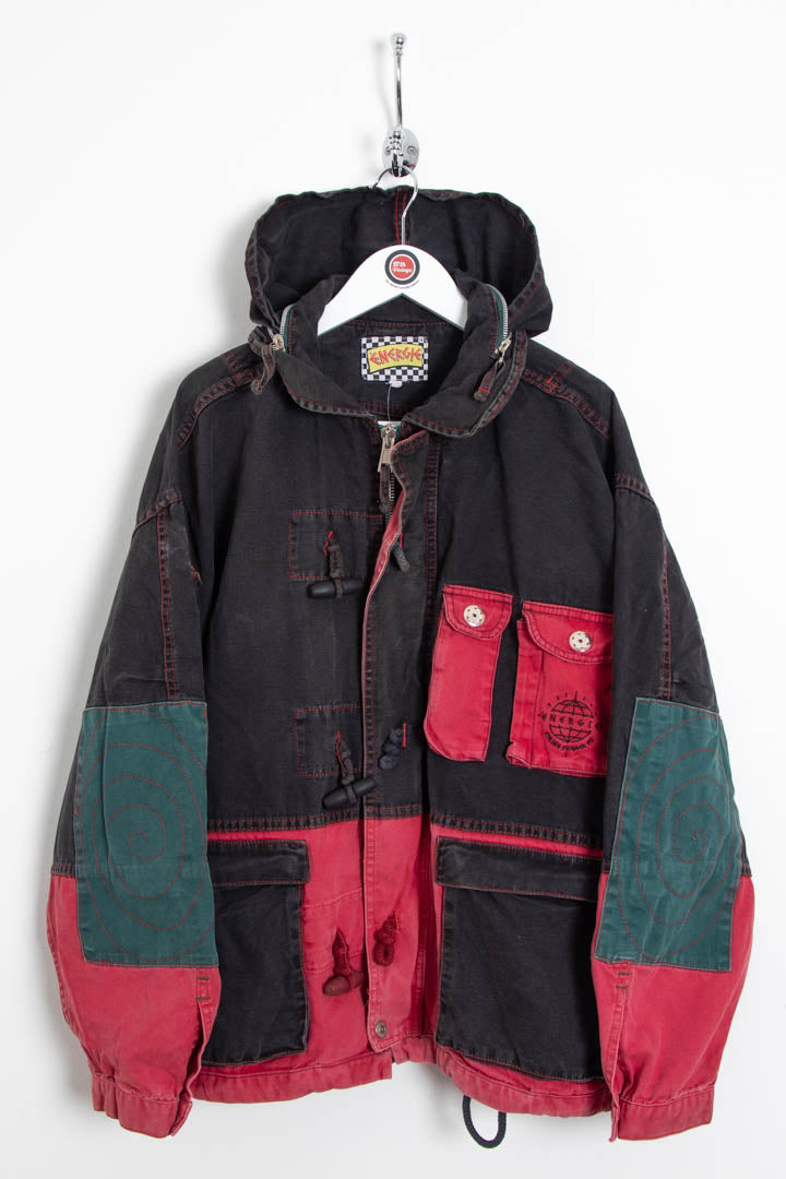 Image of Energie Colourblock Hooded Parka Jacket (L)