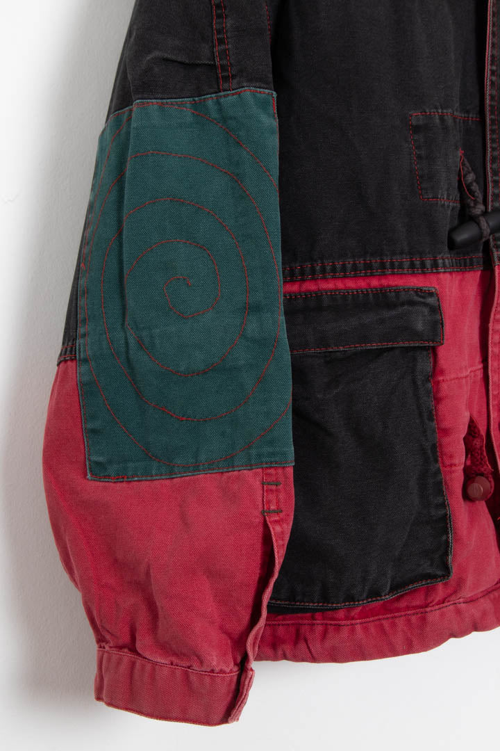 Image of Energie Colourblock Hooded Parka Jacket (L)