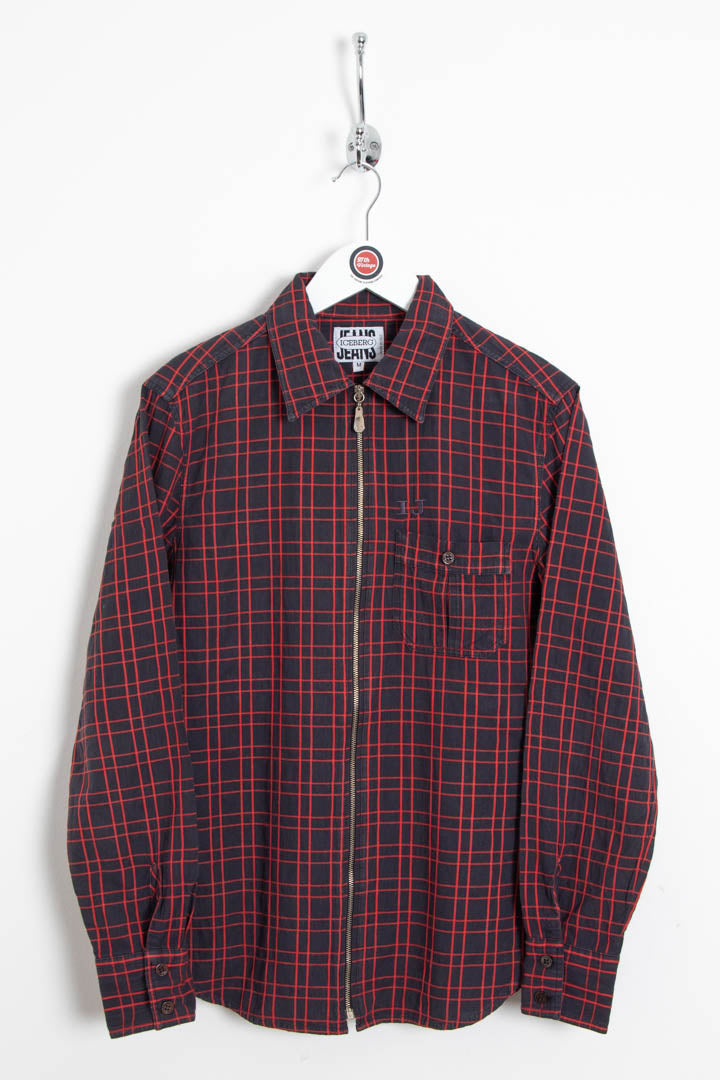 Image of Women's Iceberg Grid Check Zip Through Collared Jacket (M)
