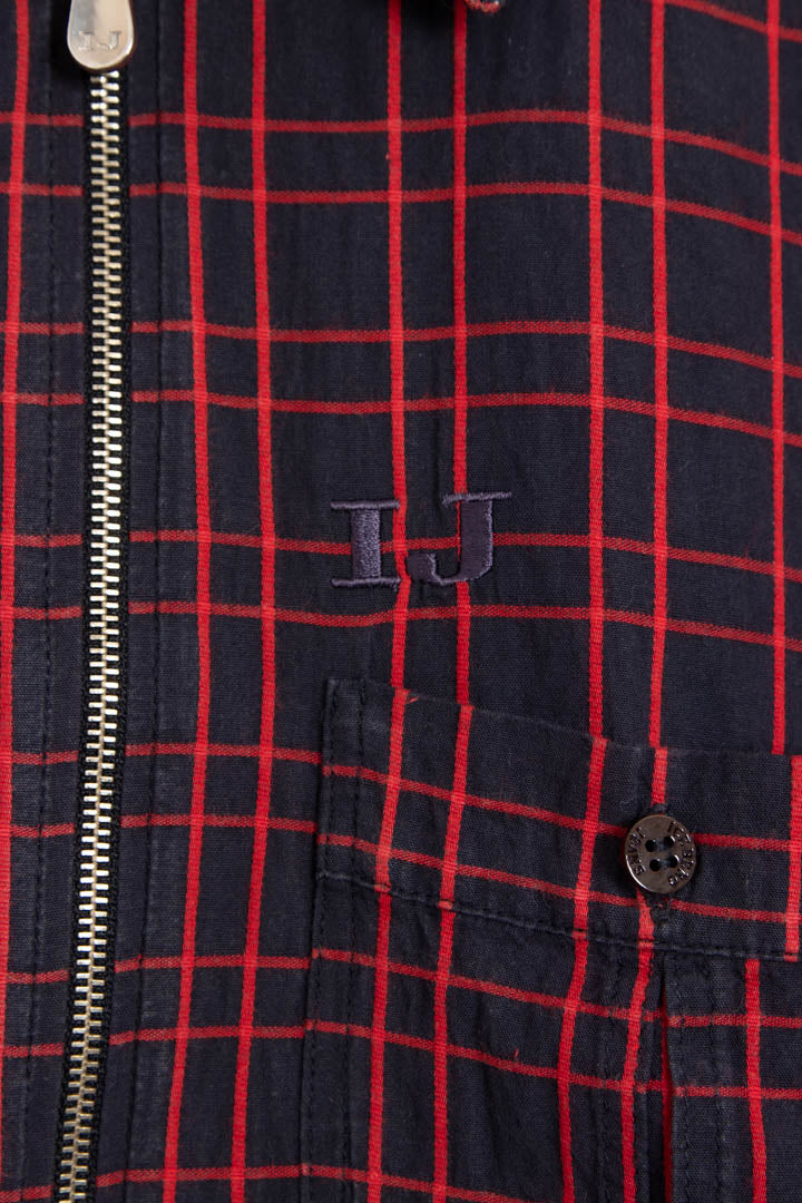 Image of Women's Iceberg Grid Check Zip Through Collared Jacket (M)