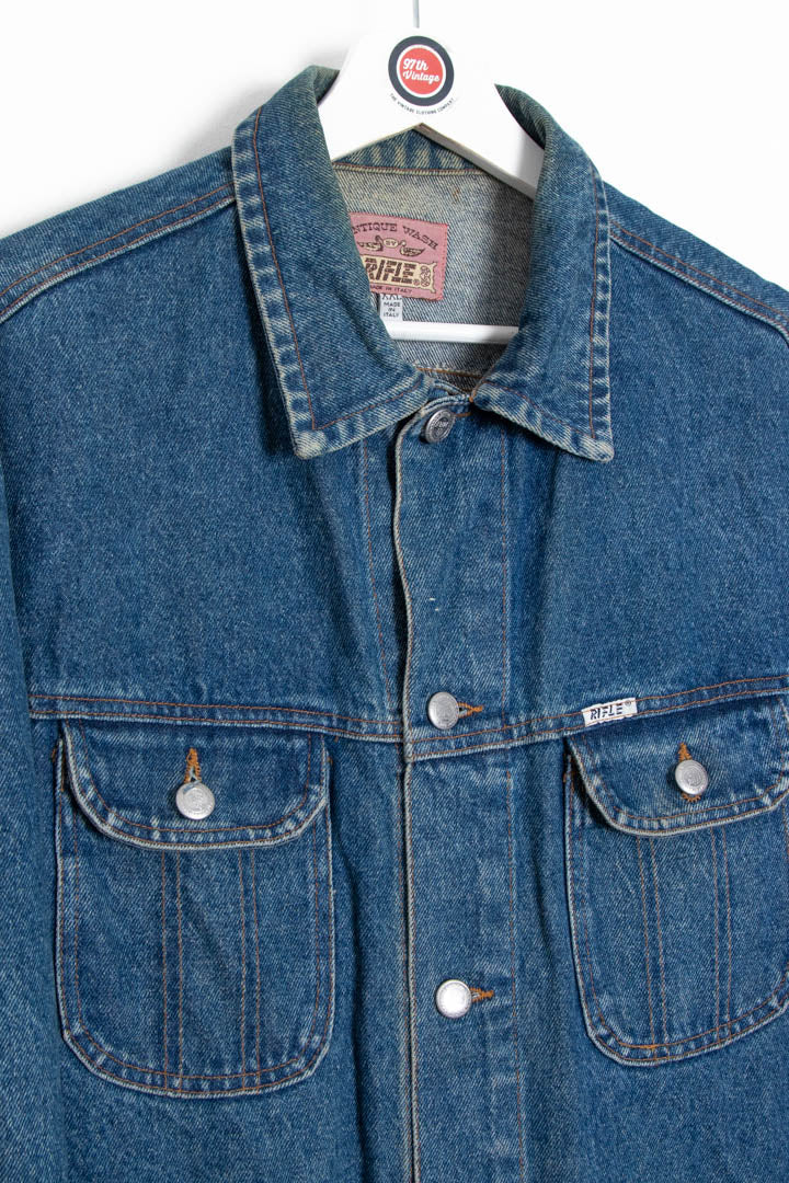 Image of Women's Rifle Denim Trucker Jacket (XL)