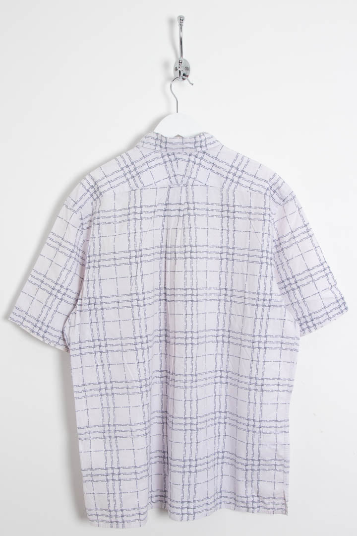 Image of Burberry Repeat Logo Short Sleeve Shirt (L)