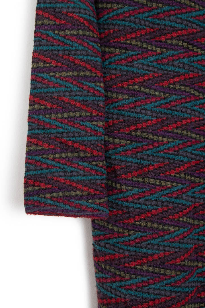 Women's Missoni Zigzag Full Length Wool Coat (XL)