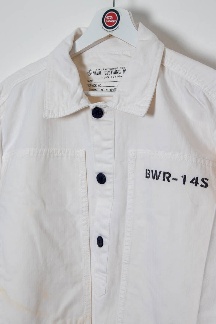 Image of Naval Clothing Factory Military Overshirt Pullover Jacket (S)