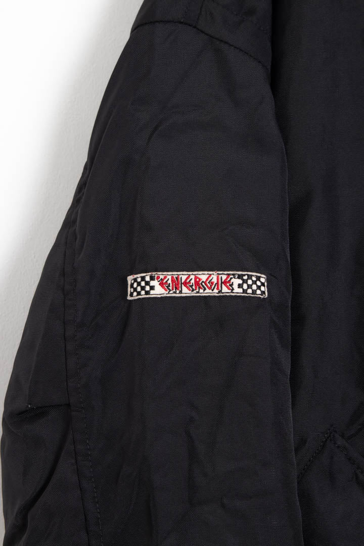 Image of 1996 Energie Fireman Clasp Quilted Bomber Jacket (L)