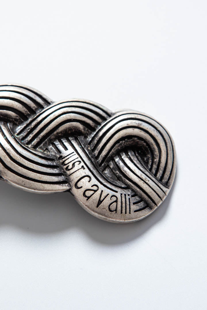 Image of Just Cavalli Logo Metal Belt Buckle