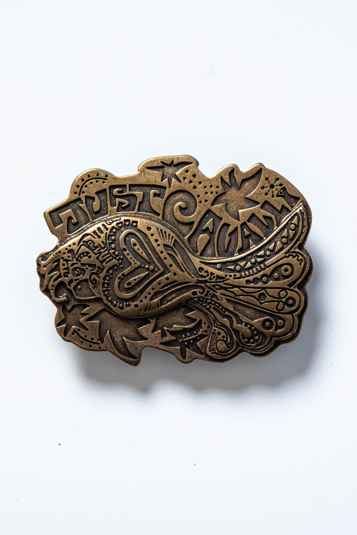 Image of Just Cavalli Logo Metal Belt Buckle