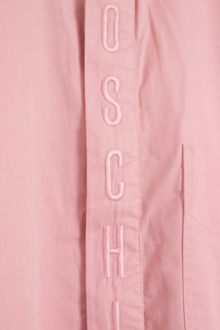 Image of Moschino Spellout Logo Long Sleeve Shirt (S)