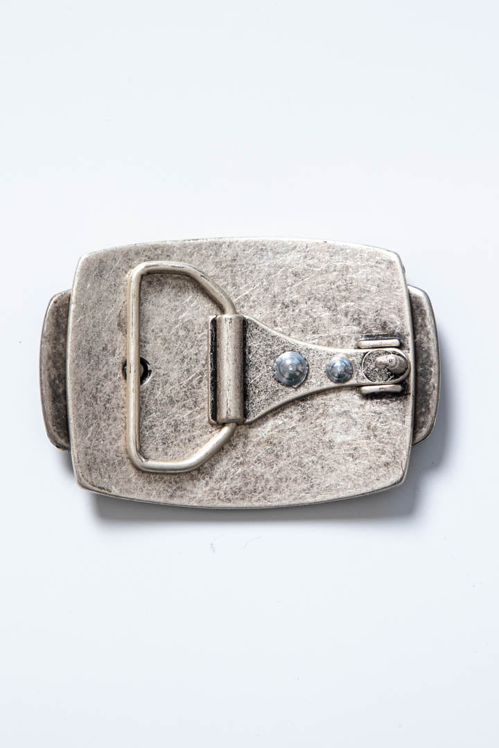Image of Just Cavalli Embossed Logo Metal Belt Buckle
