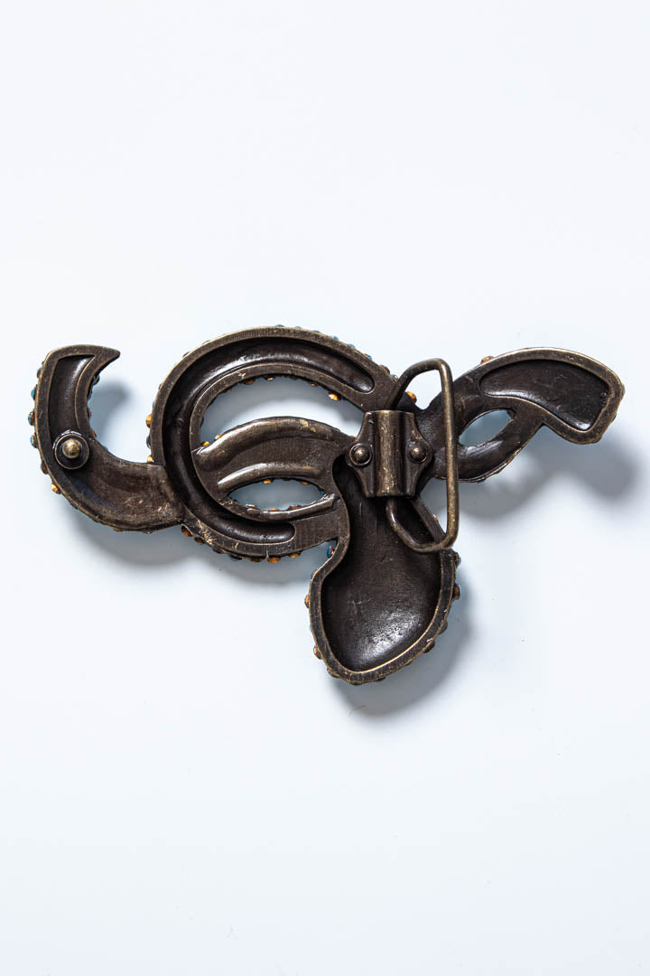 Image of Just Cavalli Snake Metal Belt Buckle