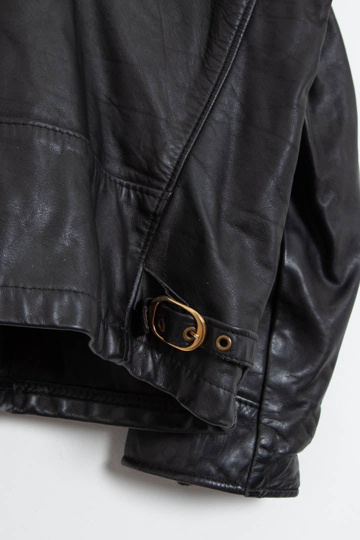 Image of Schott NYC Faux Fur Liner Leather Flight Jacket (S)