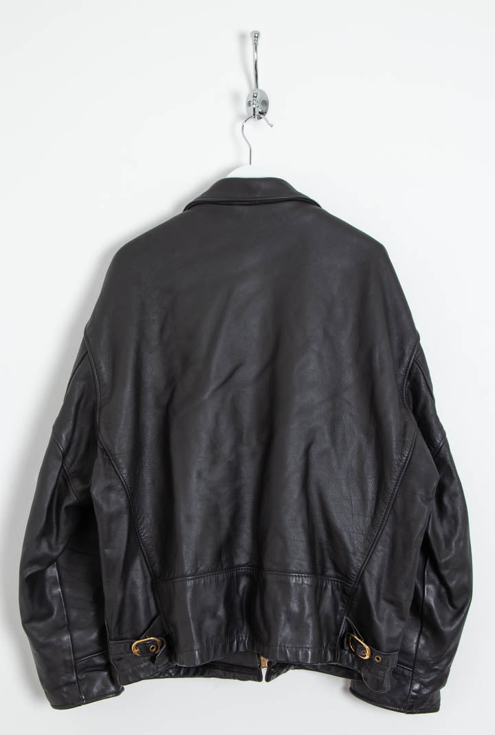 Image of Schott NYC Faux Fur Liner Leather Flight Jacket (S)