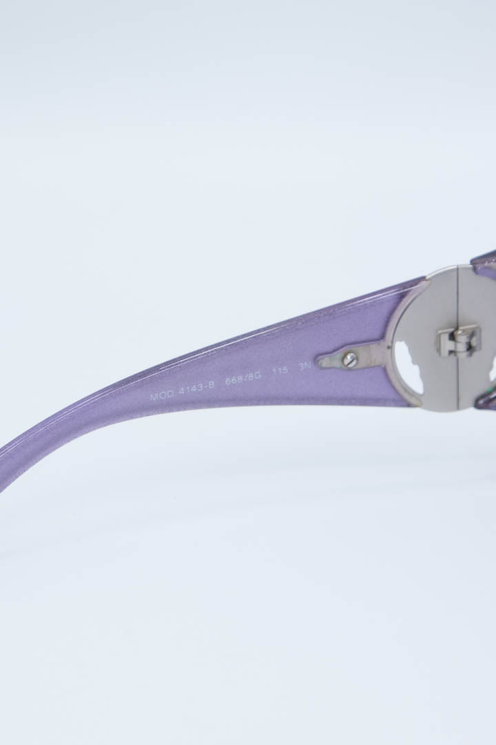 Image of Women's Versace Wrap Shield Sunglasses 4143B