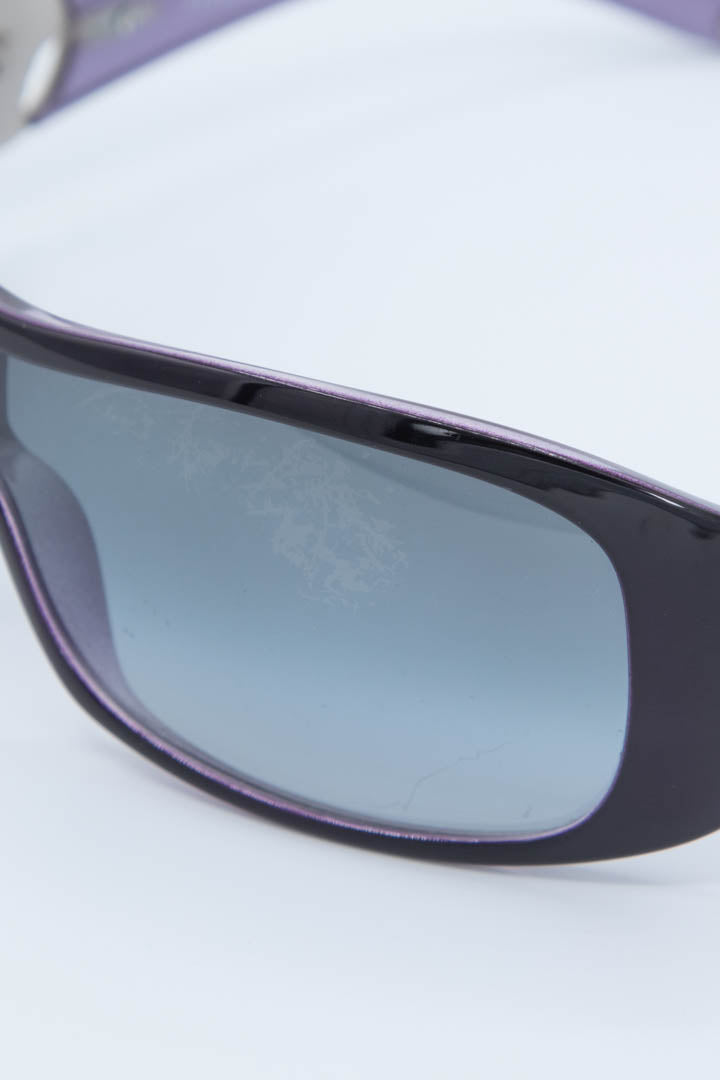 Image of Women's Versace Wrap Shield Sunglasses 4143B