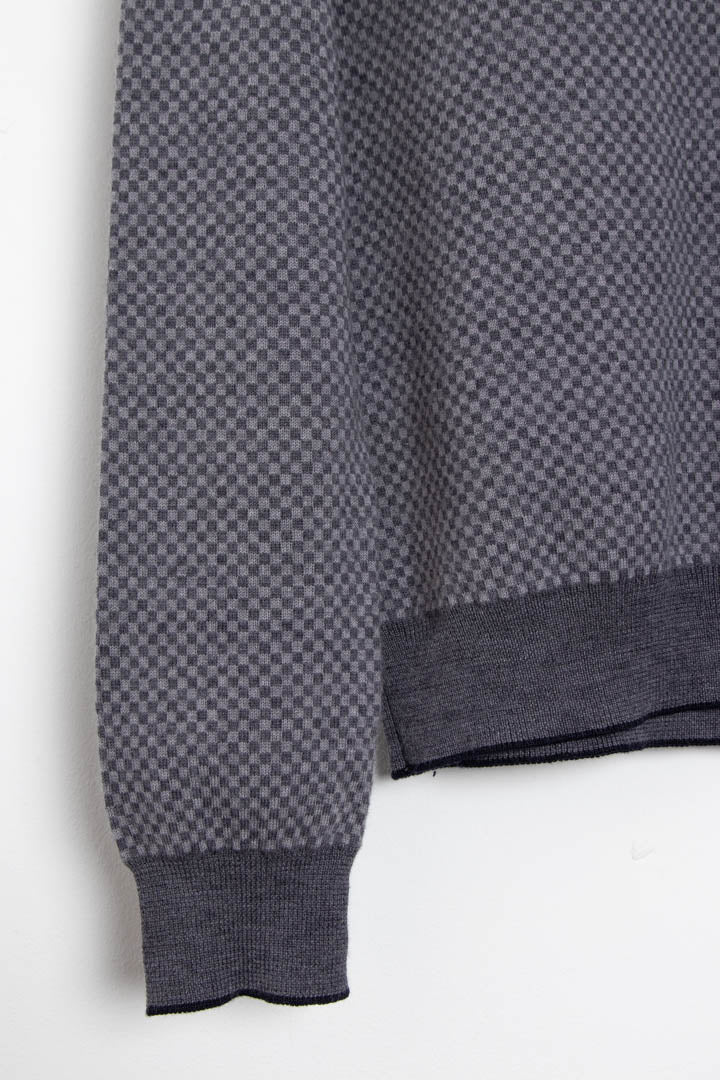 Image of Versace Merino Wool Polo Jumper (S)