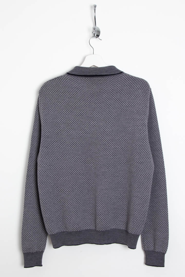 Image of Versace Merino Wool Polo Jumper (S)