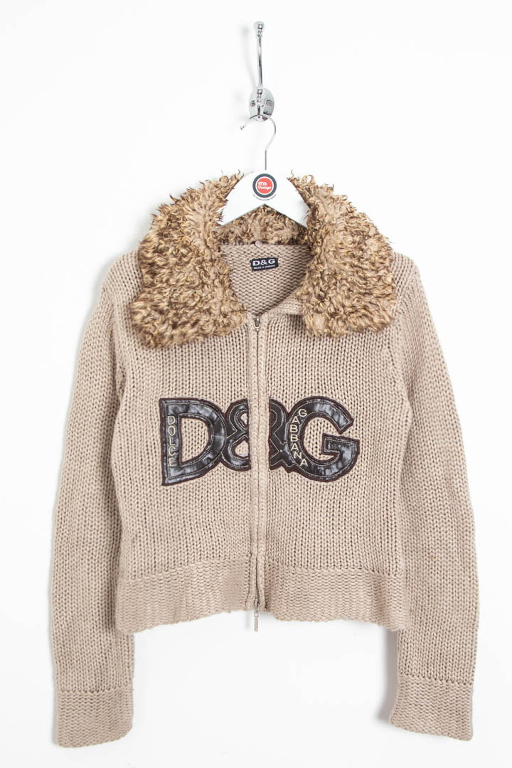 Image of Women's D&G Knitted Zip Through Jumper (XS)