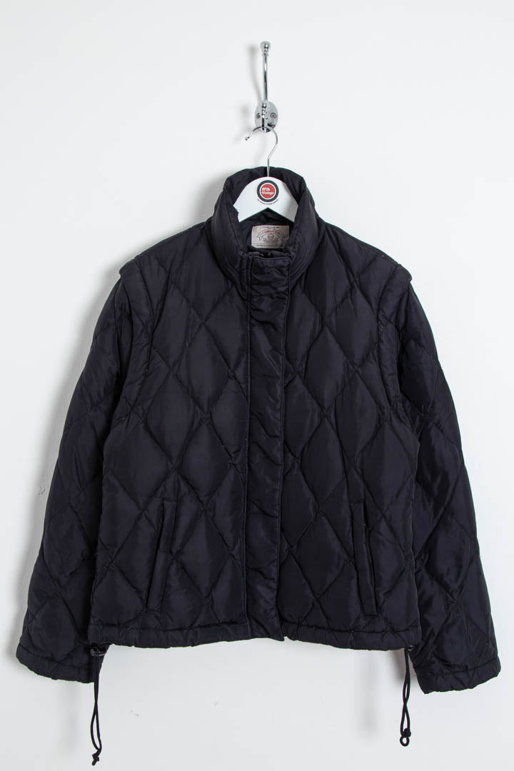 Image of Women's Armani Jeans Diamond Quilted 2-in-1 Puffer Jacket (S)