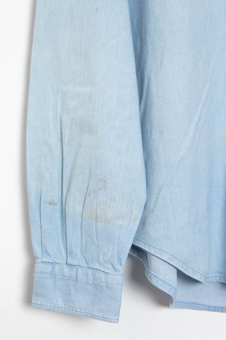 Image of Versace Denim Long Sleeve Shirt (M)