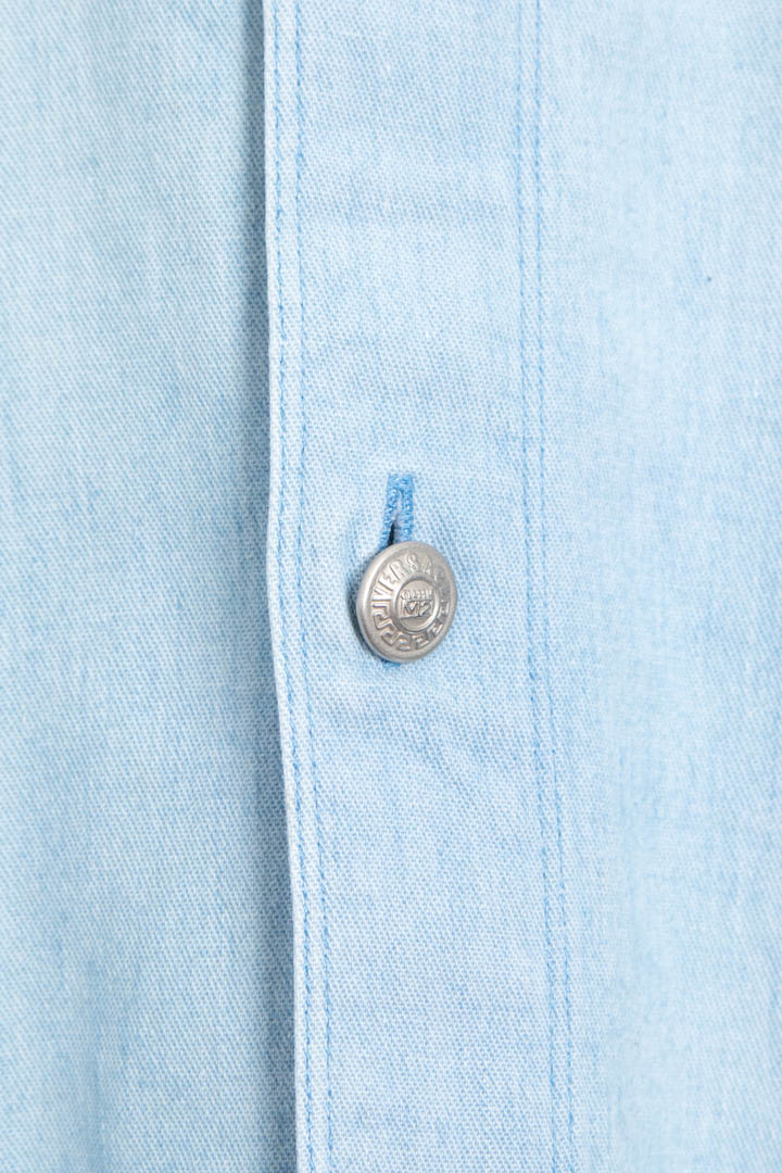 Image of Versace Denim Long Sleeve Shirt (M)