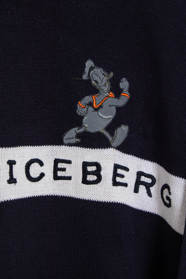 Image of Iceberg History Disney Donald Duck Crew Neck Jumper (M)