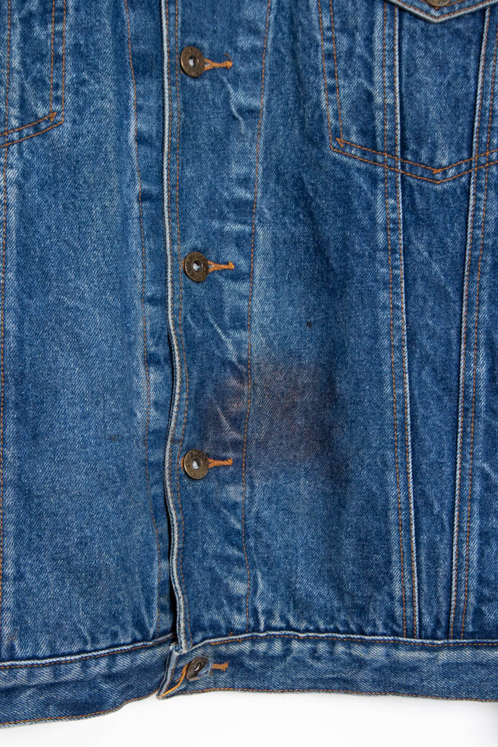 Image of Flyaway Jeans Denim Trucker Jacket (L)