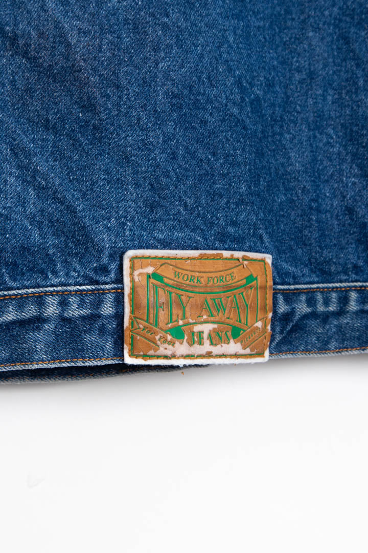 Image of Flyaway Jeans Denim Trucker Jacket (L)