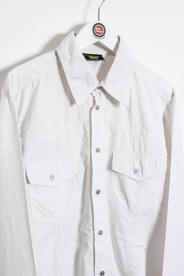 Image of Versace Jeans Couture Long Sleeve Western Shirt (L)