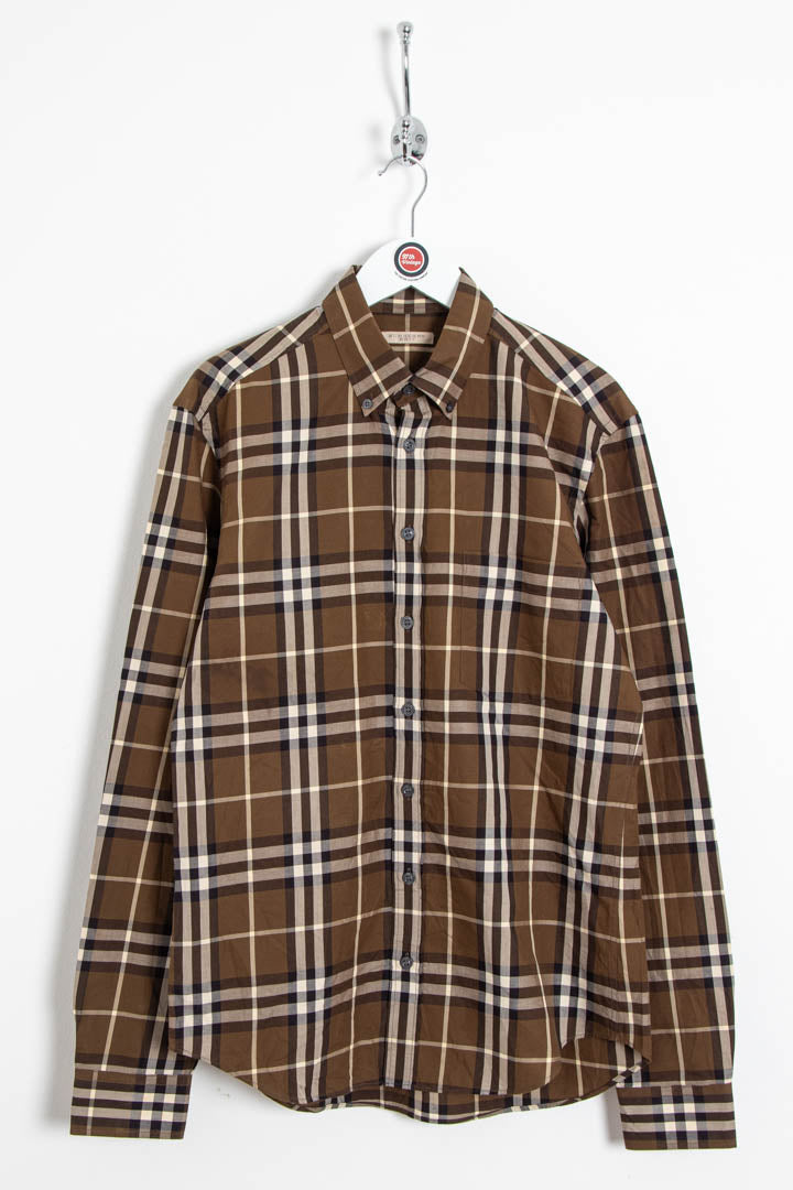 Image of Burberry Long Sleeve Checkered Shirt (M)