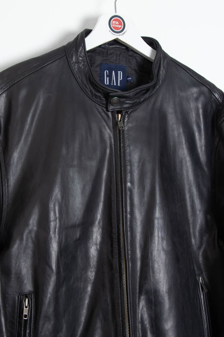 GAP Leather Biker Jacket (M) – 97th Vintage
