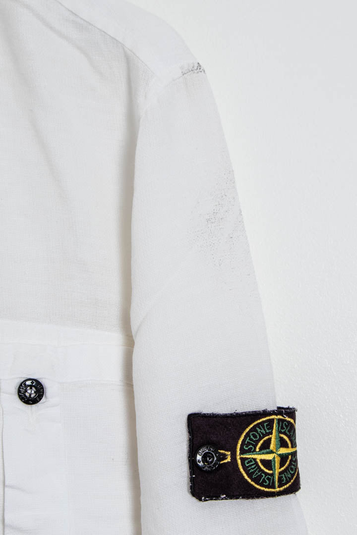 Image of Stone Island Linen Overshirt (XS)