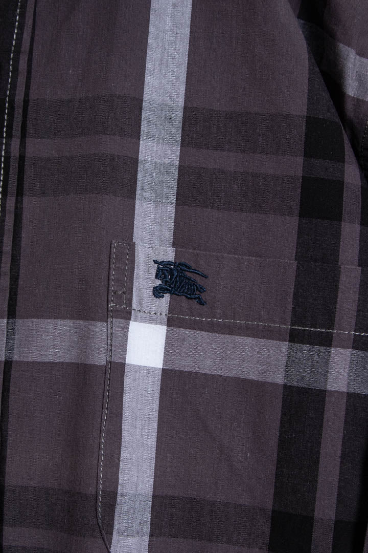 Image of Burberry Long Sleeve Checkered Shirt (M)