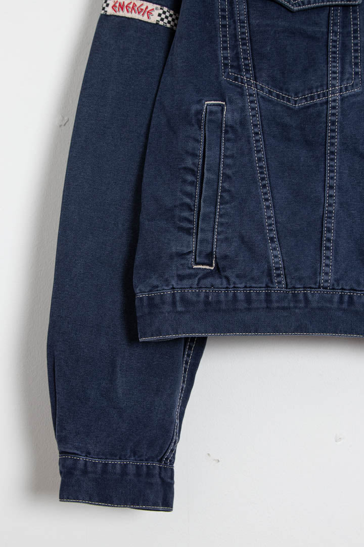 Image of Energie Contrast Stitching Cropped Jacket (S)
