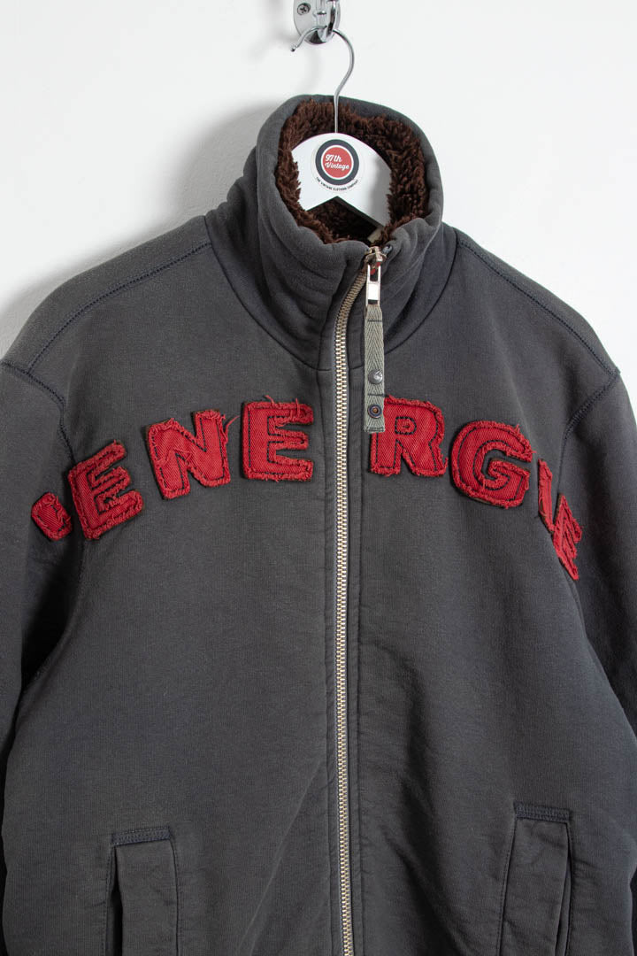 Image of Energie Zip Through Faux Fur Lined Sweater Jacket (S)