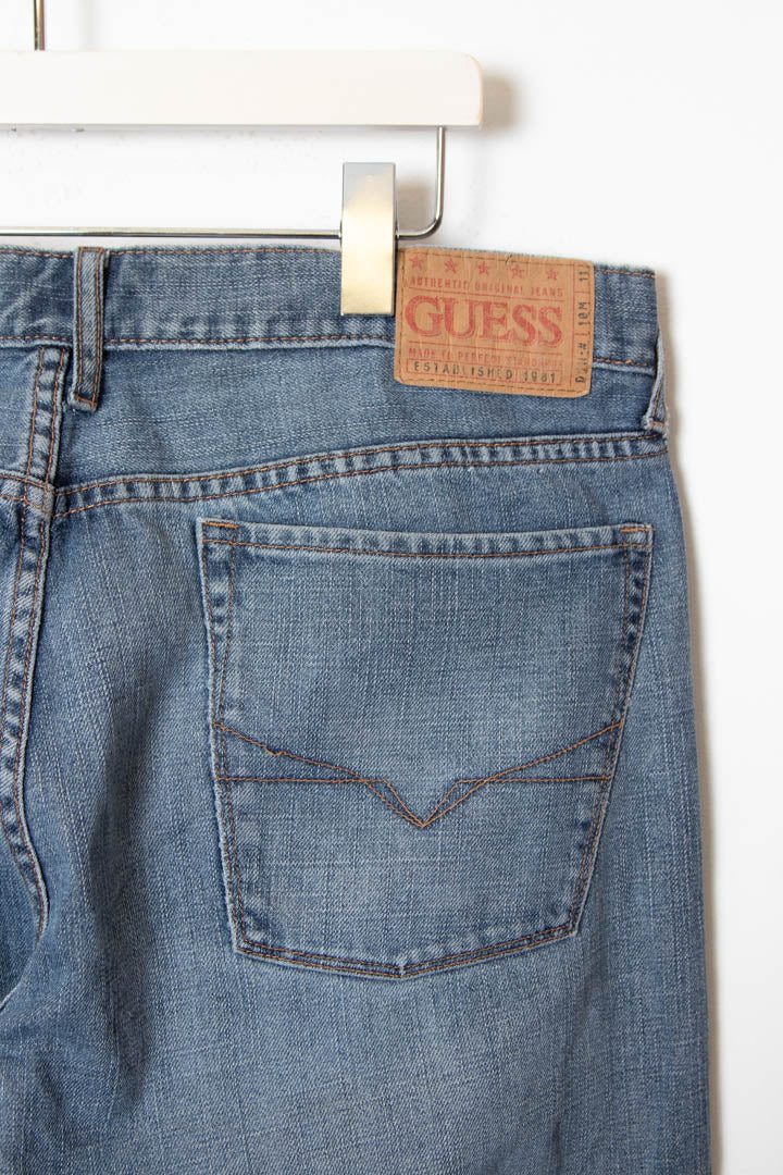 Guess Baggy Mid - Wash Denim Jeans (W36) - 97th Vintage